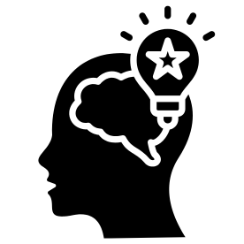 Creative Imagination Inspiration Monotone Icon